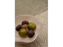 Bazar Bizar Presentación Y Servicio^El Soporte De Frutas Orgánico De Resina - Rosa Blanco Rosa / Blanco