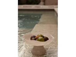 Bazar Bizar Presentación Y Servicio^El Soporte De Frutas Orgánico De Resina - Rosa Blanco Rosa / Blanco