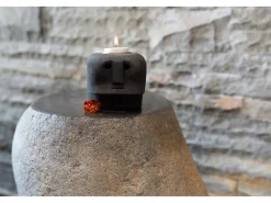 Sale Bazar Bizar El Sumba Stone #27 Portavelas Negro