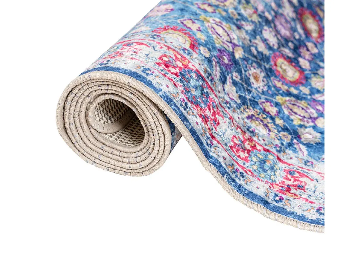 Elsje Alfombra lavable antideslizante multicolor 160x230 cm