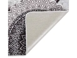 Hot Garden Furniture Elsje Alfombra lavable antideslizante multicolor 160x230 cm Gris