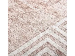 Garden Furniture Alfombra De Salón^Elsje Alfombra lavable antideslizante 80x300 cm Beige