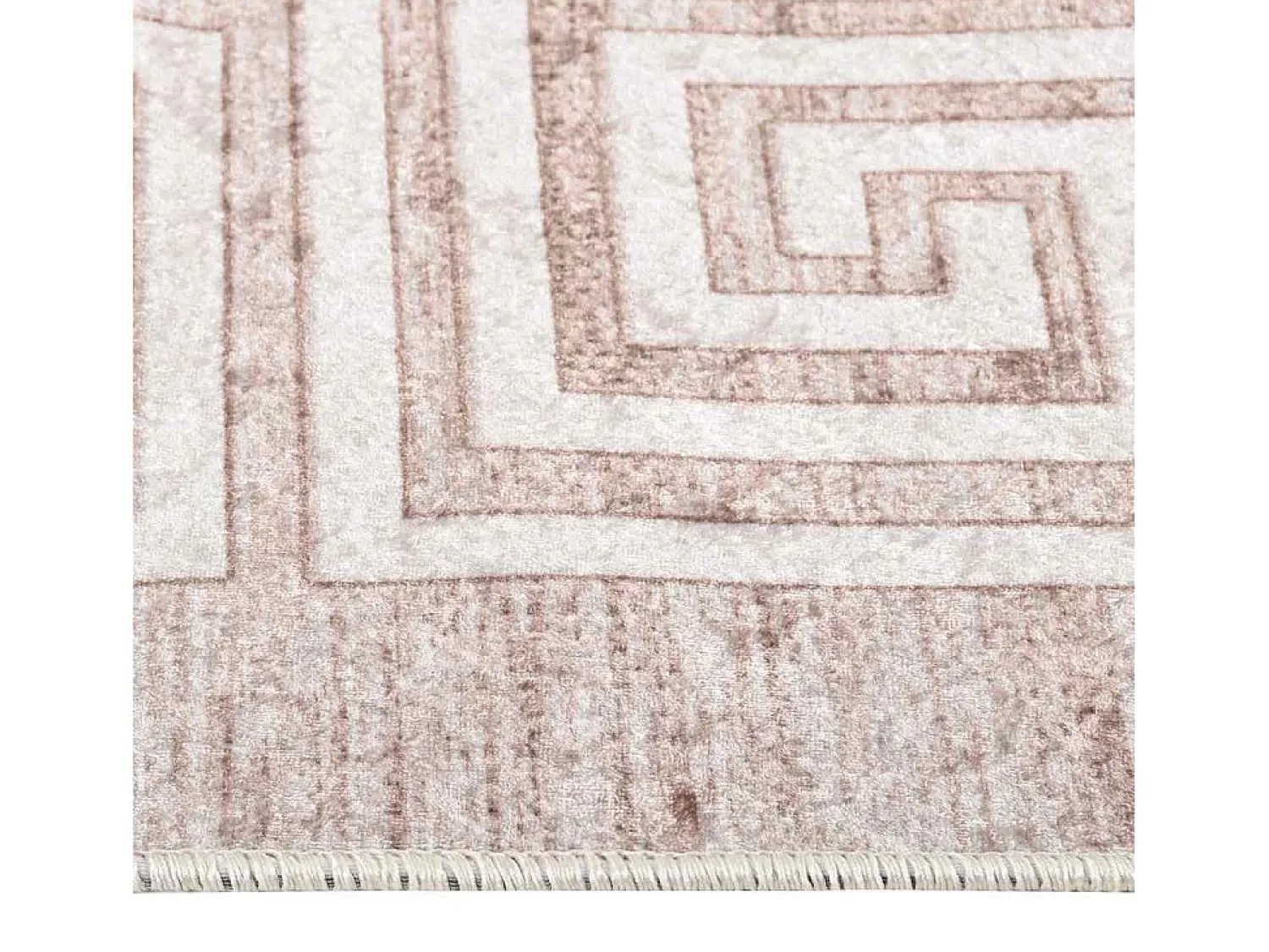 Garden Furniture Alfombra De Salón^Elsje Alfombra lavable antideslizante 80x300 cm Beige