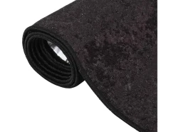 Elsje Alfombra lavable antideslizante gris antracita 80x300 cm