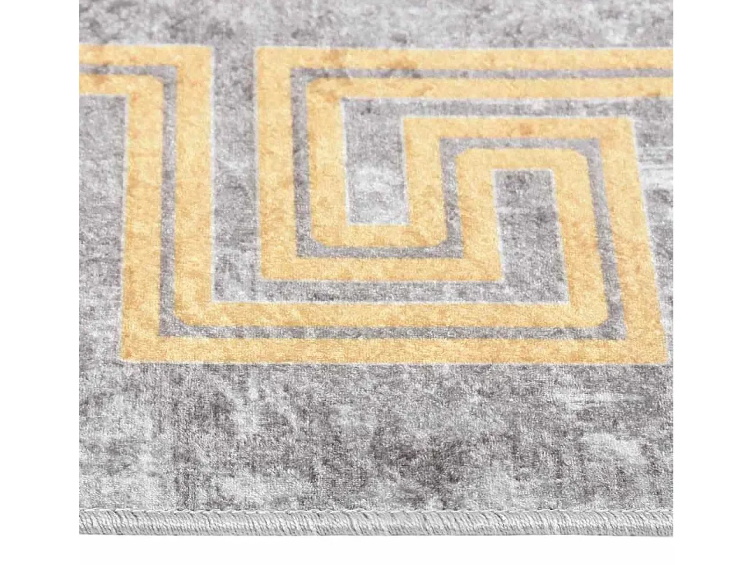 Garden Furniture Alfombra De Salón^Elsje Alfombra lavable antideslizante 80x150 cm Gris