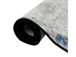 Garden Furniture Alfombra De Salón^Elsje Alfombra lavable antideslizante 80x300 cm Multicolor