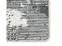 Garden Furniture Alfombra De Salón^Elsje Alfombra lavable antideslizante multicolor 80x150 cm Gris