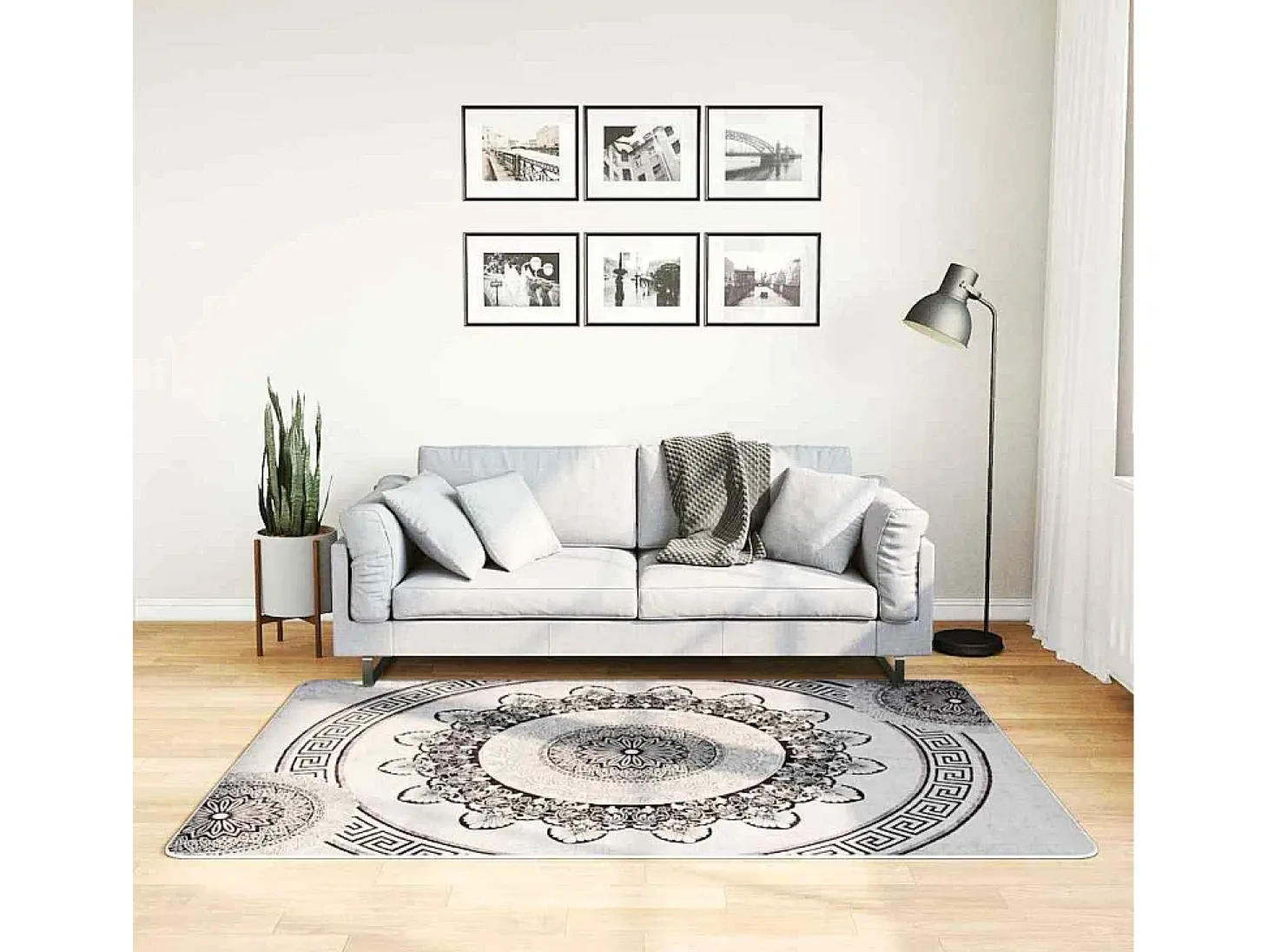 Elsje Alfombra lavable antideslizante multicolor 120x180 cm