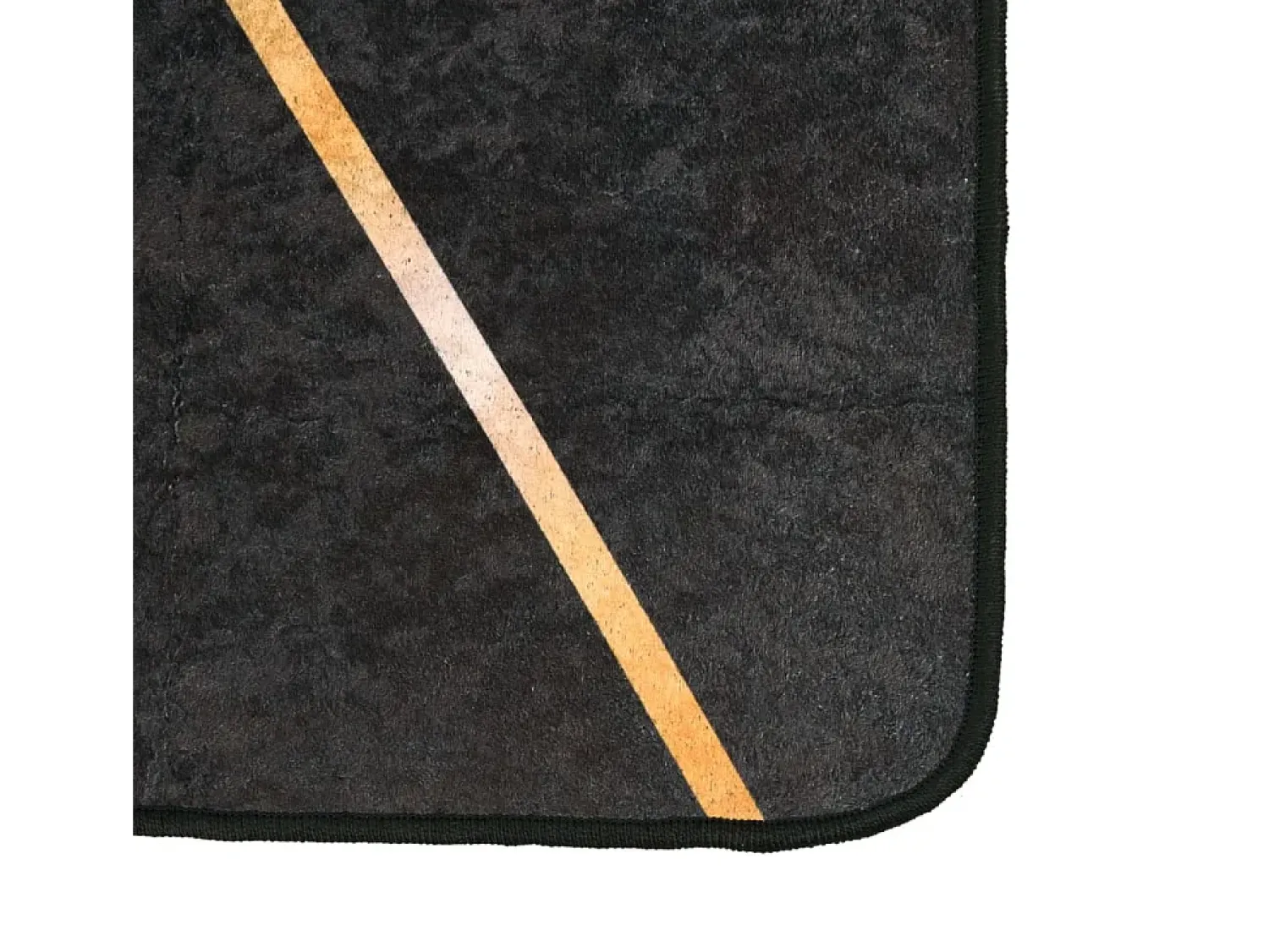 Garden Furniture Alfombra De Salón^Elsje Alfombra lavable antideslizante y dorado 160x230 cm Negro