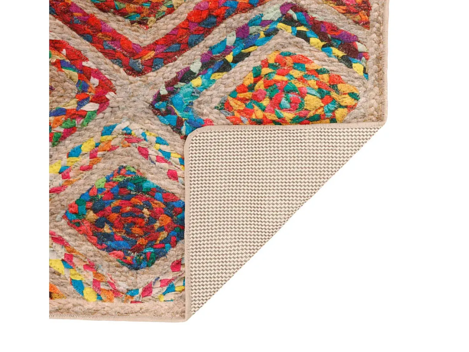 Garden Furniture Alfombra De Salón^Elsje Alfombra lavable antideslizante 120x180 cm Multicolor