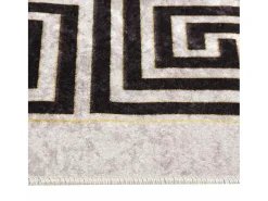 Garden Furniture Alfombra De Salón^Elsje Alfombra lavable antideslizante claro 120x180 cm Beige