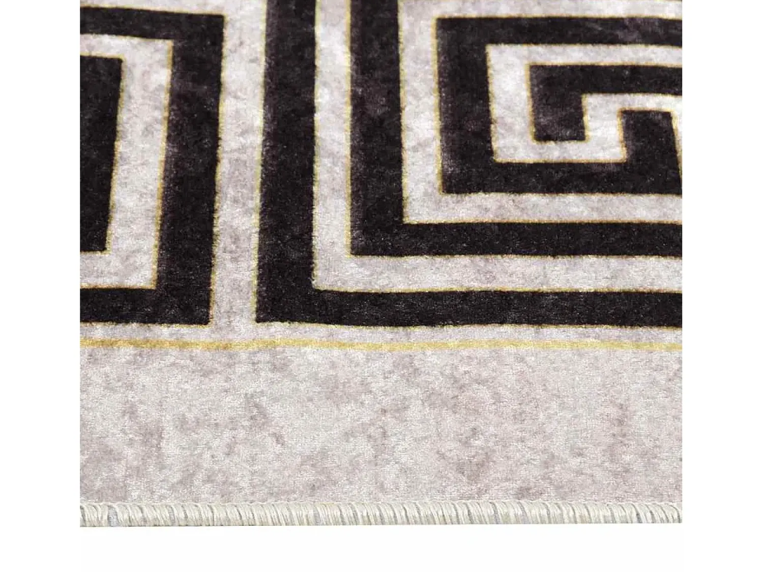 Garden Furniture Alfombra De Salón^Elsje Alfombra lavable antideslizante claro 120x180 cm Beige