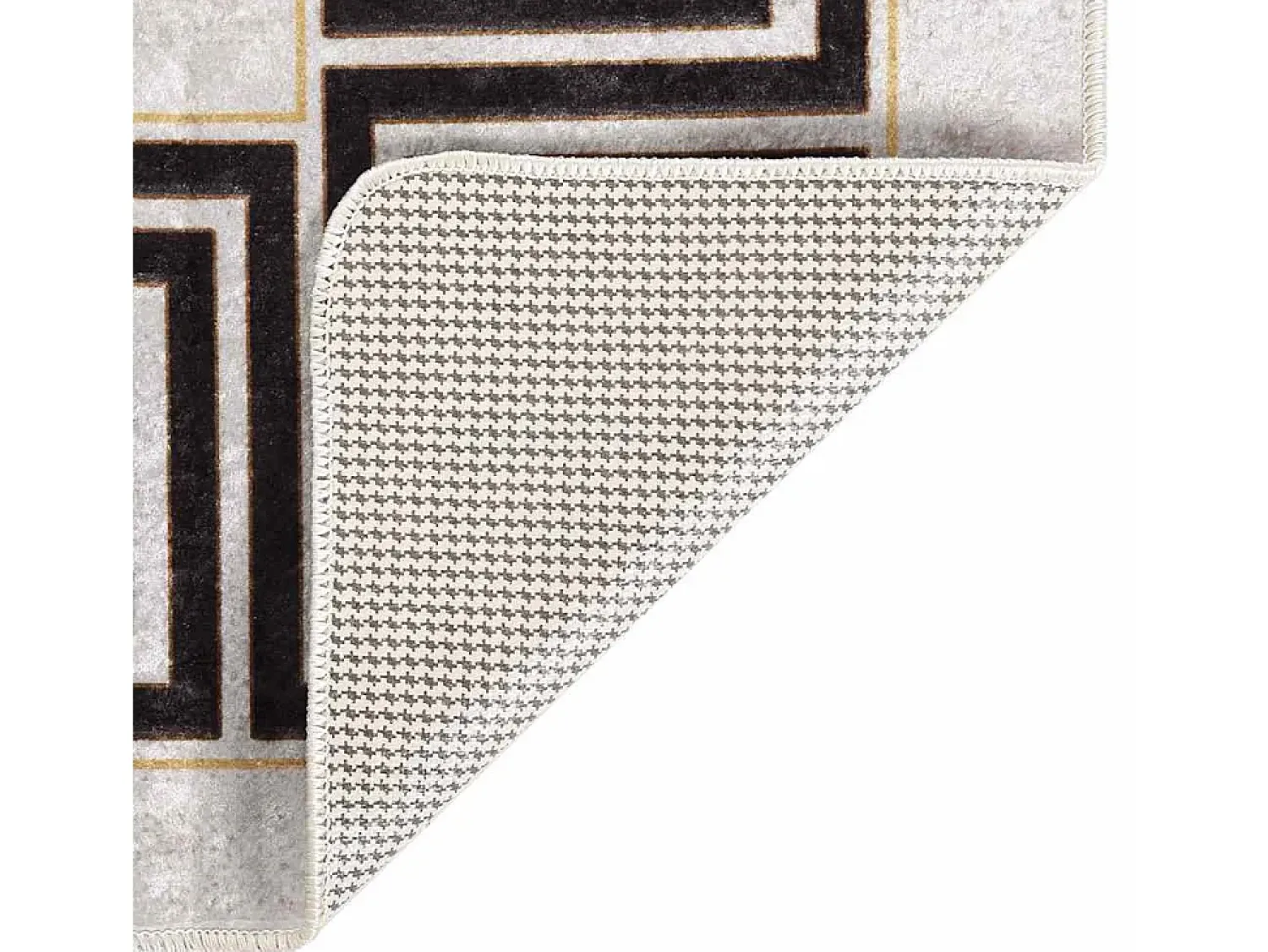 Garden Furniture Alfombra De Salón^Elsje Alfombra lavable antideslizante claro 120x180 cm Beige