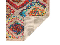 Elsje Alfombra lavable antideslizante multicolor 80x150 cm