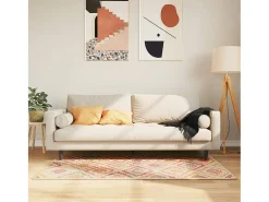 Elsje Alfombra lavable antideslizante multicolor 80x150 cm