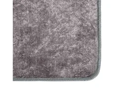 Elsje Alfombra lavable antideslizante gris 120x180 cm