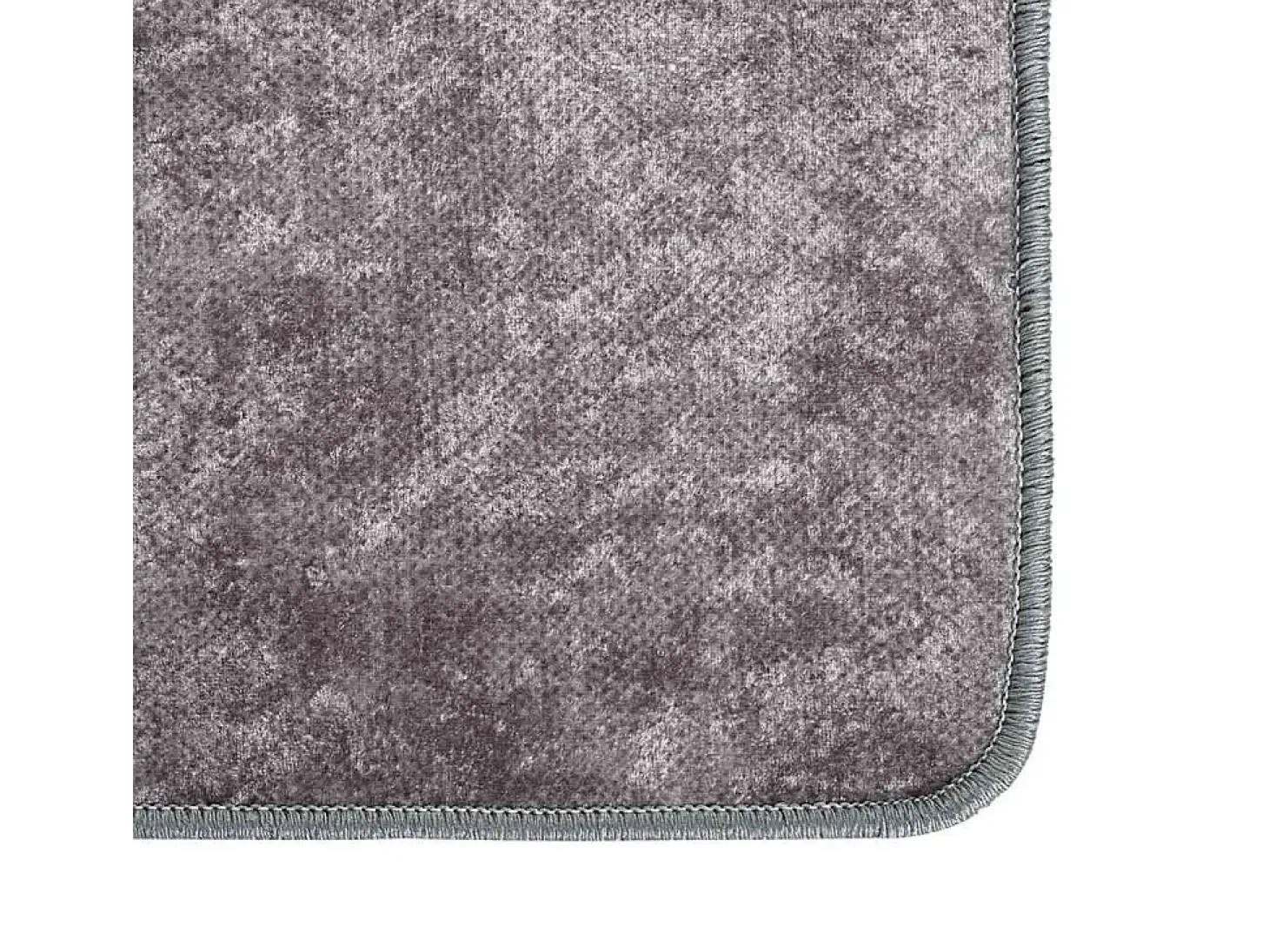 Elsje Alfombra lavable antideslizante gris 120x180 cm