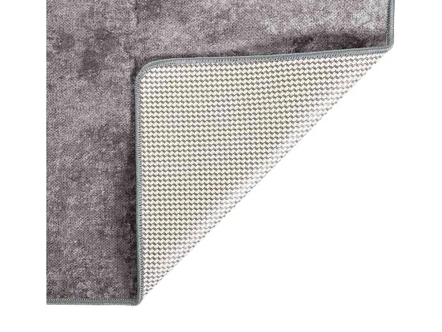 Elsje Alfombra lavable antideslizante gris 120x180 cm