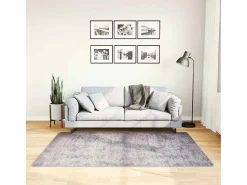 Elsje Alfombra lavable antideslizante gris 120x180 cm