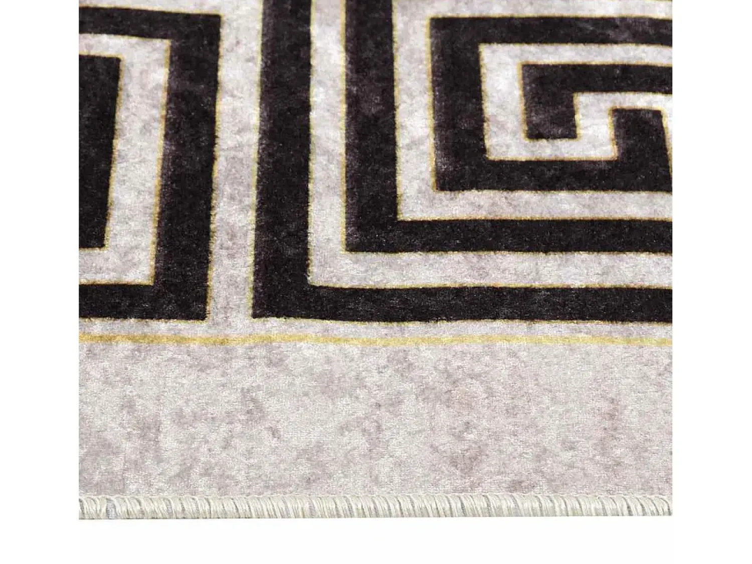 Garden Furniture Alfombra De Salón^Elsje Alfombra lavable antideslizante claro 80x150 cm Beige