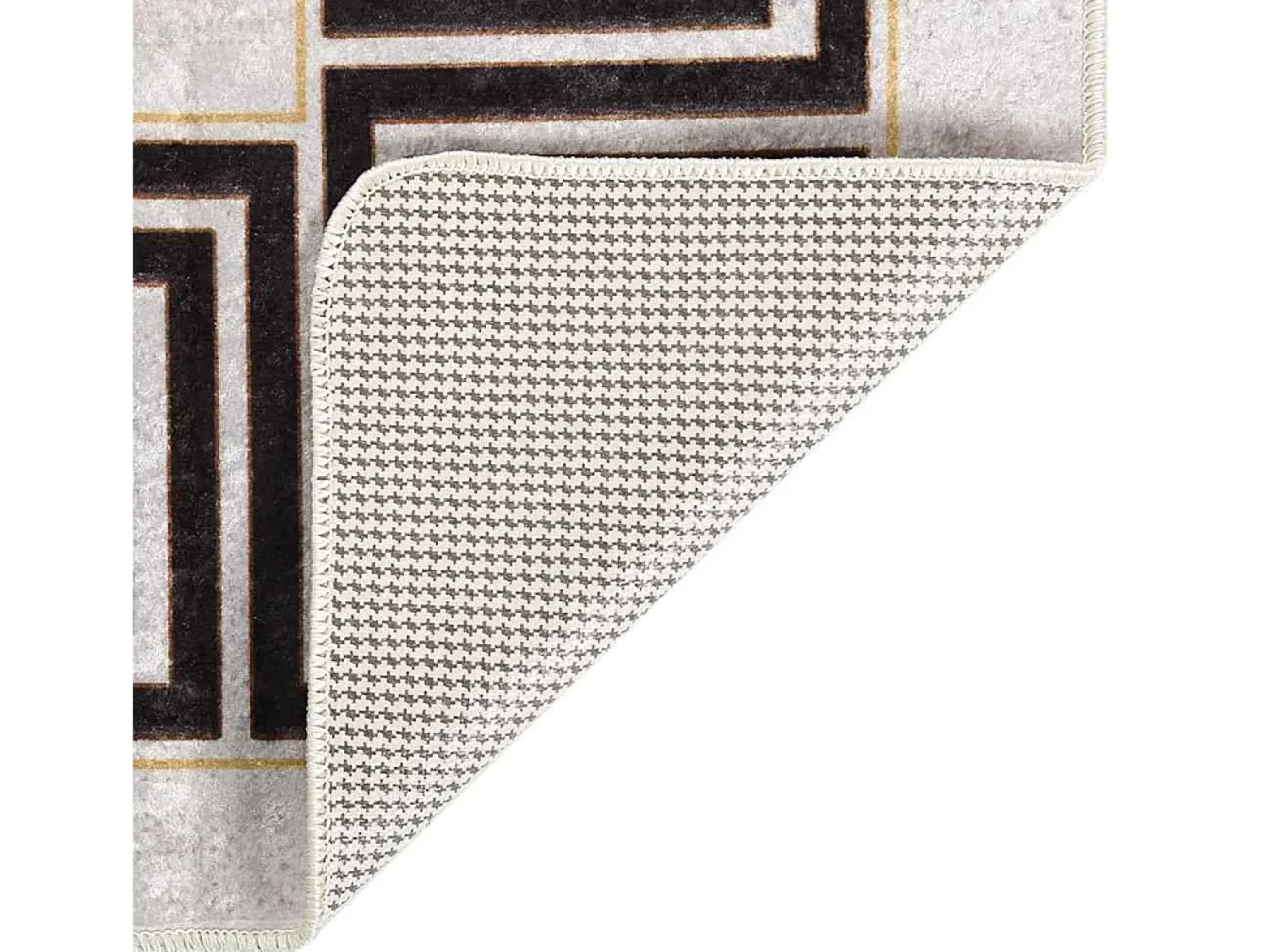 Garden Furniture Alfombra De Salón^Elsje Alfombra lavable antideslizante claro 80x150 cm Beige