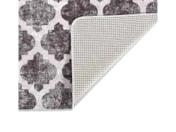 Garden Furniture Alfombra De Salón^Elsje Alfombra lavable patchwork antideslizante multicolor 80x150 cm Gris