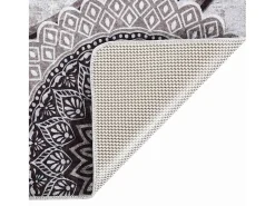Best Garden Furniture Elsje Alfombra lavable patchwork antideslizante multicolor 80x300 cm Gris