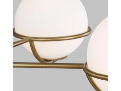 Best Elstead Apollo 5 Light Globe Pendel, polerad mässing, G9 Camel