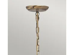 Lámpara Suspendida^Elstead Artisan Ljuskrona 3 ljus åldrad mässingsfinish, E14 Camel