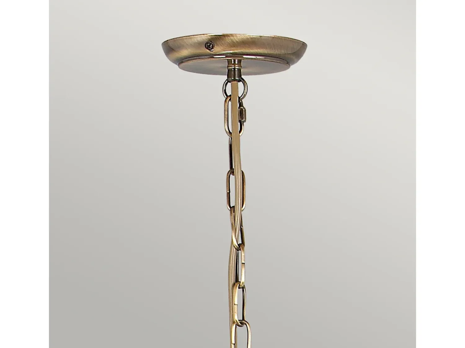 Lámpara Suspendida^Elstead Artisan Ljuskrona 3 ljus åldrad mässingsfinish, E14 Camel