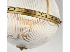 Elstead Aster 3 Light Globe Takhänge Mässing, E14