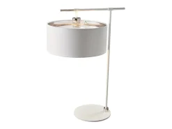 Best Elstead Balance 1 ljus Bordslampa Vit, polerad nickel, E27 Blanco