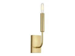 Aplique Para Pared^Elstead Brianna 1 ljus vägglampa, polerad mässing, E14 Camel
