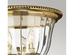 Elstead Cambridge 3 ljus infälld taklampa polerad mässing, E14
