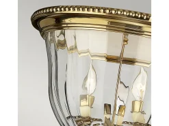Elstead Cambridge 3 ljus infälld taklampa polerad mässing, E14