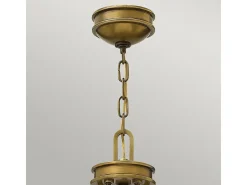 Sale Elstead Collier 5 ljus multiarm ljuskrona mässingsfinish, E27 Camel