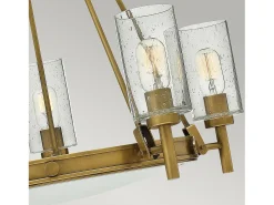 Sale Elstead Collier 5 ljus multiarm ljuskrona mässingsfinish, E27 Camel