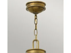 Lámpara Suspendida^Elstead Collier 4 ljus takhänge mässing, E14 Camel