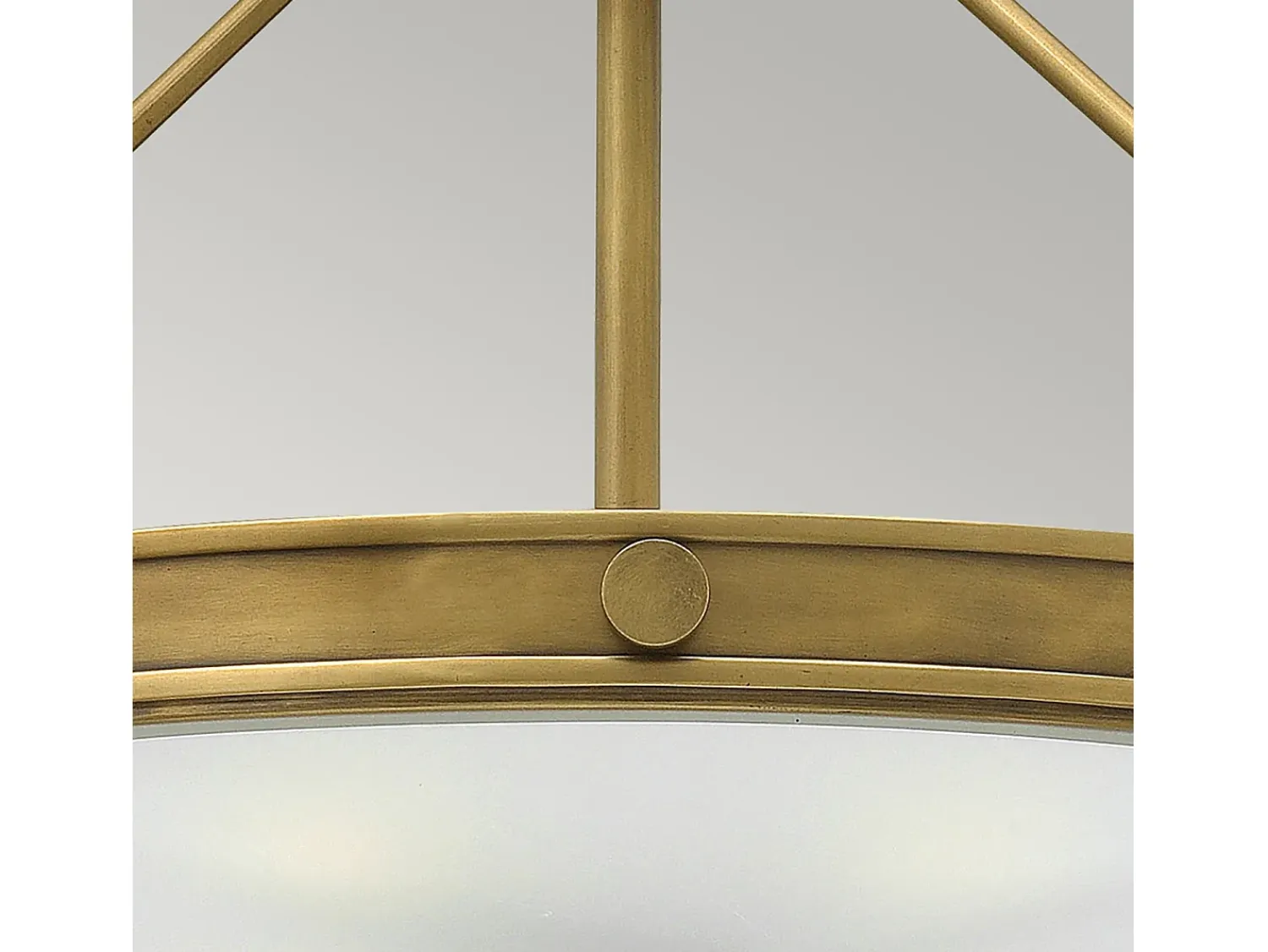 Elstead Collier 4 Lätt Medium Semi Flush Takljus Mässing, E14 Camel