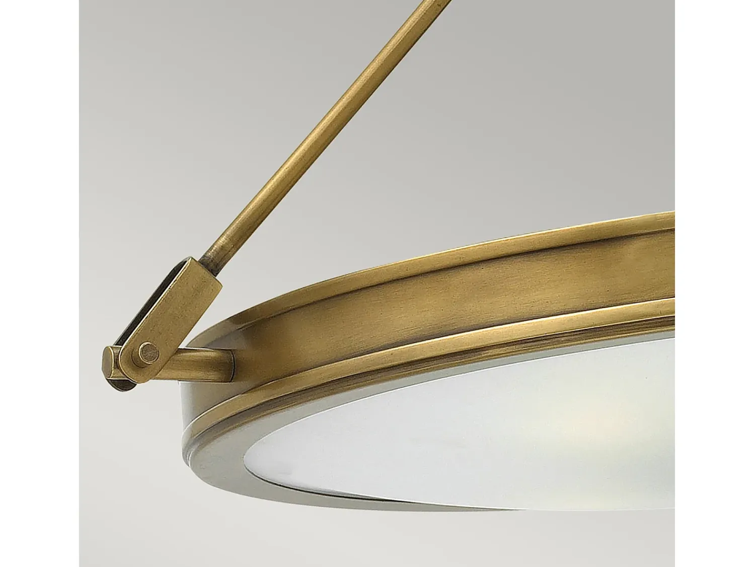 Elstead Collier 4 Lätt Medium Semi Flush Takljus Mässing, E14 Camel