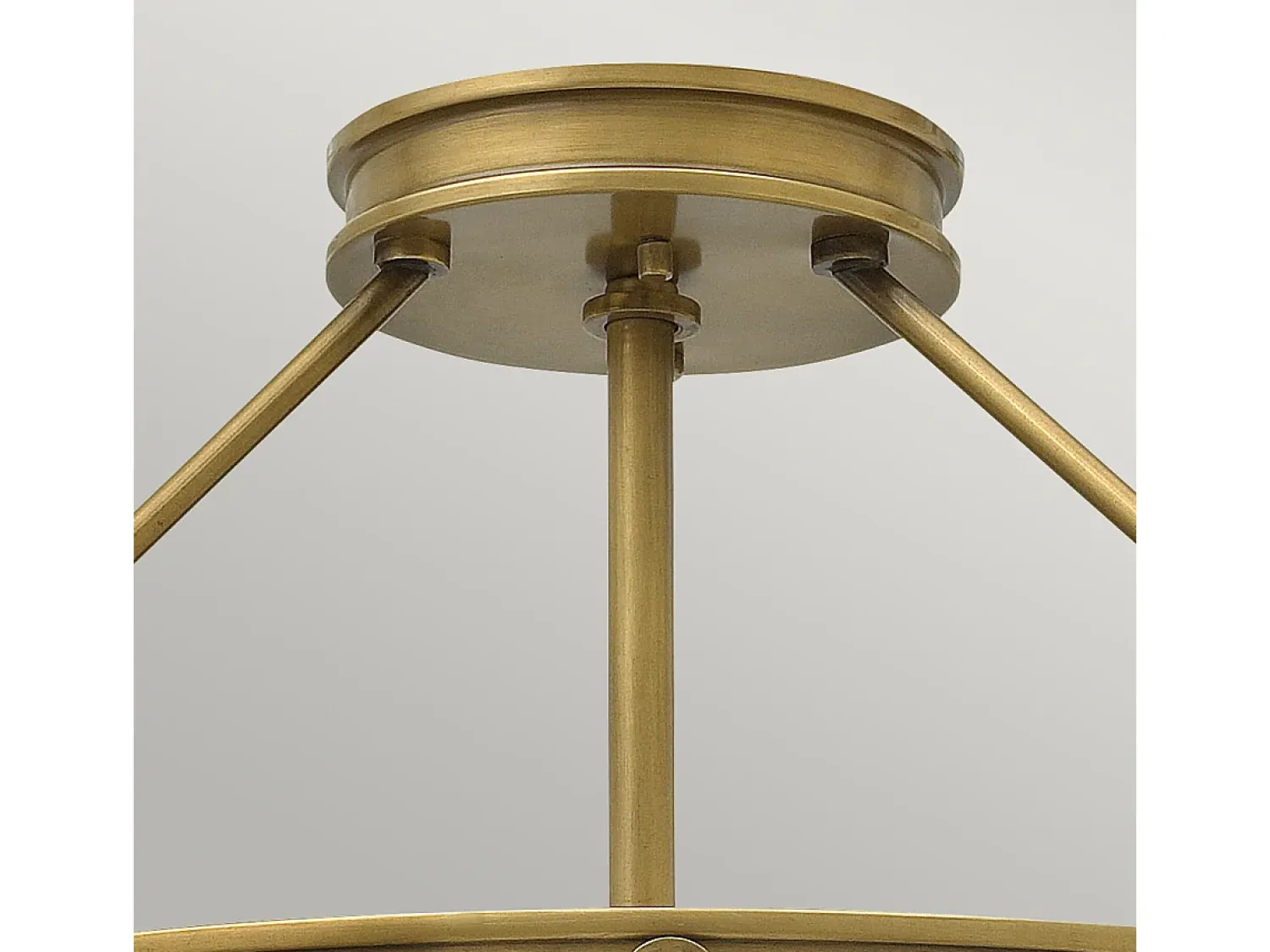 Elstead Collier 4 Lätt Medium Semi Flush Takljus Mässing, E14 Camel