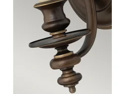 Elstead Dunhill 1 ljus inomhusvägglampa Royal Bronze, E14