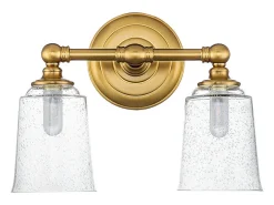 Elstead Feiss Hugeunot Vägglampa polerad mässing, IP44