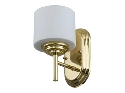 Elstead Feiss Malibu Vägglampa polerad mässing, IP44