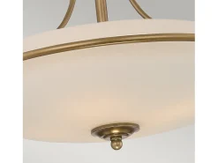 Elstead Griffin 4 Ljus Semi Flush Ceiling Lätt Weathered Brass, E27
