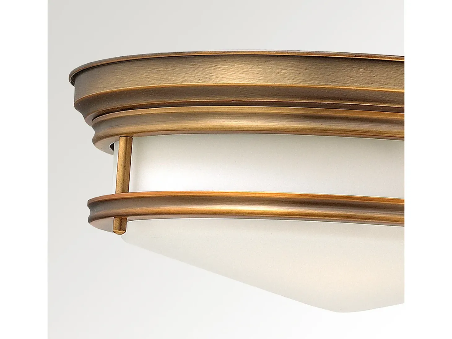 Elstead Hadley 3 Ljus Semi Flush Ceiling Light Borstad brons, E27