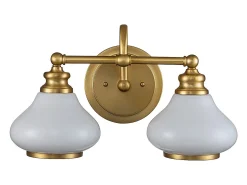 Elstead Hinkley Ainsley Vägglampa Borstad mässing, IP44