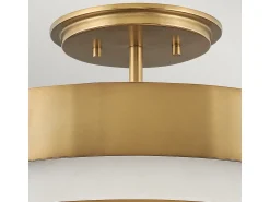 Hot Elstead Hinkley Echelon Cylindrisk taklampa Heritage Mässing Camel
