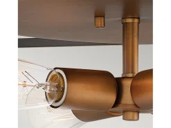 Elstead Hinkley Fulton Multi Arm Semi Flush Taklampa Brons med Heirloom Mässing Accenter