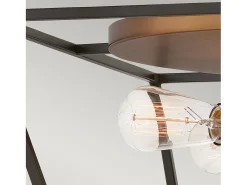 Elstead Hinkley Fulton Multi Arm Semi Flush Taklampa Brons med Heirloom Mässing Accenter